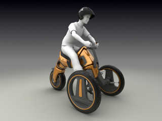 Illustration for article titled Rebirth of the Big Wheel: Matias Conti's Transformable Spin Vehicle